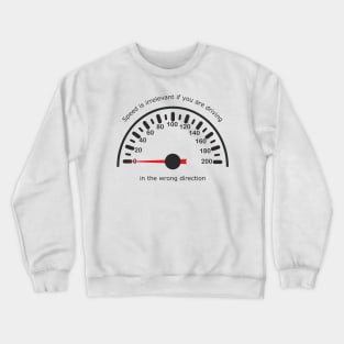 Speedometer black Crewneck Sweatshirt